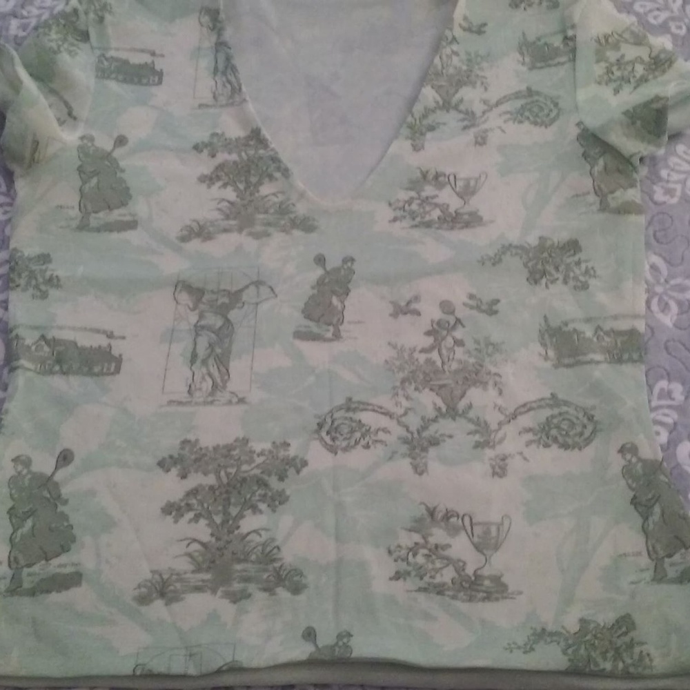 Nike ladies short-sleeve V-neck top (S)